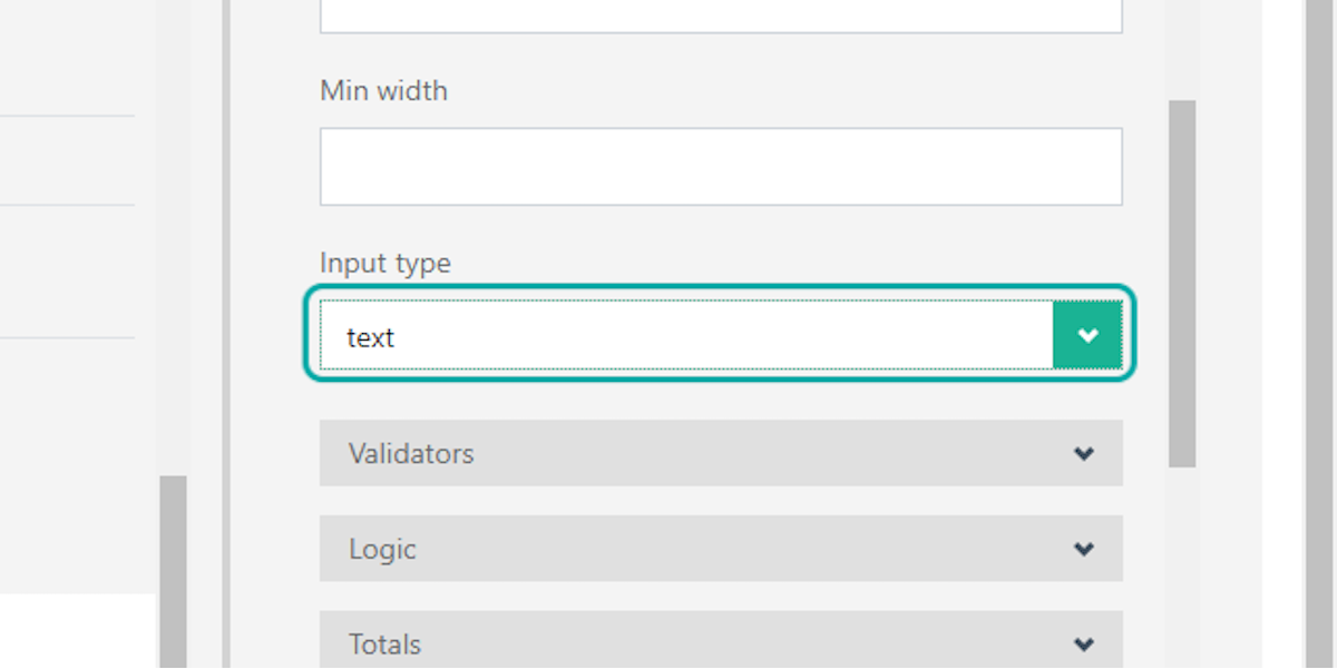 You also have the option to change the column input type: 